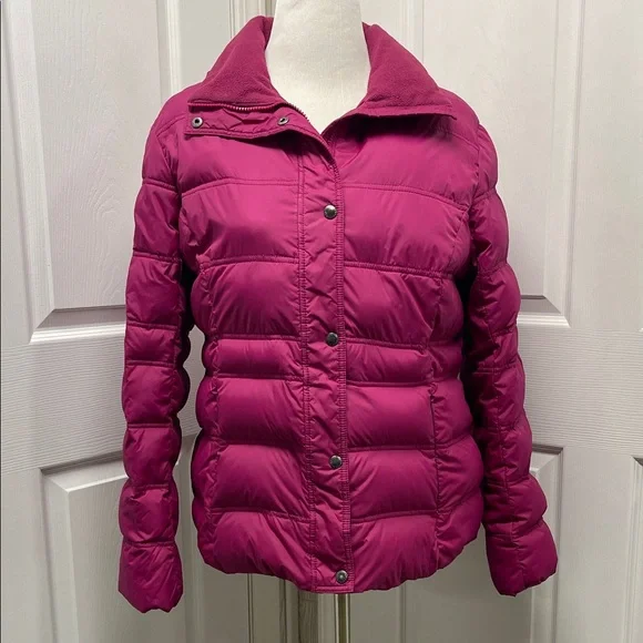 Lands’ End Women’s Lined Down Puffer Coat Large - Picture 1 of 13